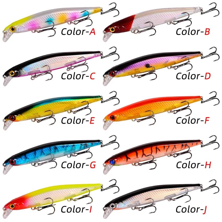 11 cm 12.9g leurre de pêche méné Laser dur appât artificiel yeux 3D Wobblers de pêche brochet carpe
