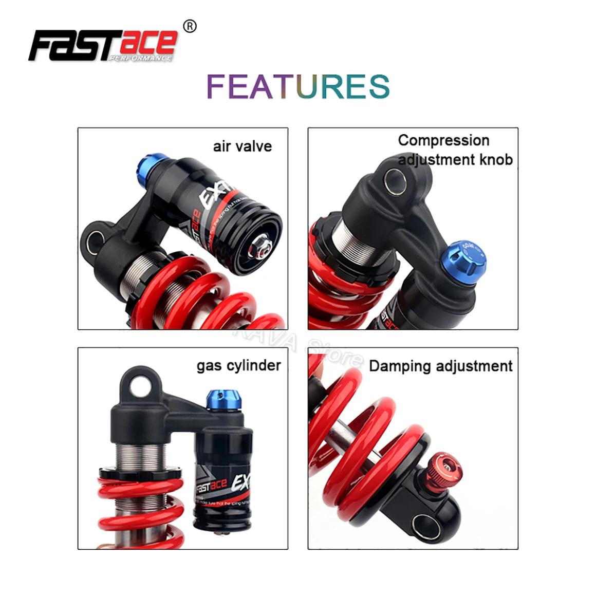 Fastace-Amortisseur de moto 53RC, suspension arrière de vélo VTT, 265mm, 190mm, 200mm, 210mm, 220mm,
