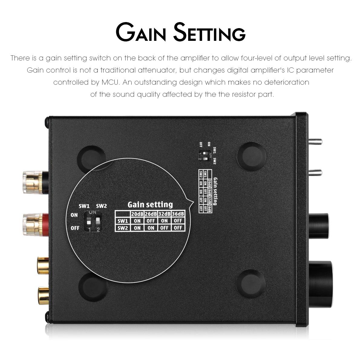 Douk Audio-Amplificateur de puissance numérique, HiFi, NipWoofer, Full-Dead Mono Channel, Mini Bass