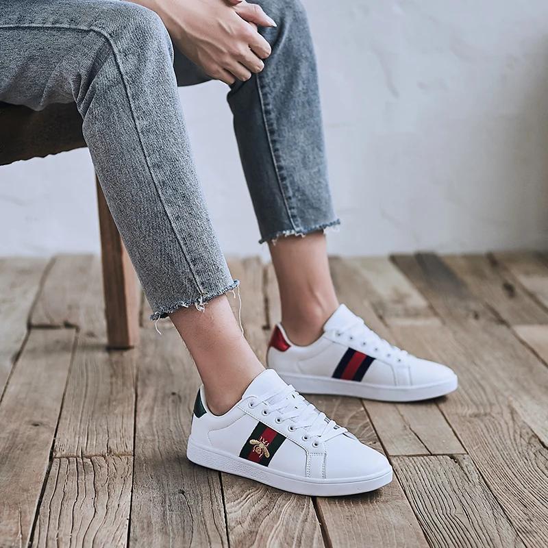 Baskets de marque originale pour hommes, chaussures abeille brodées de haute qualité, chaussures de