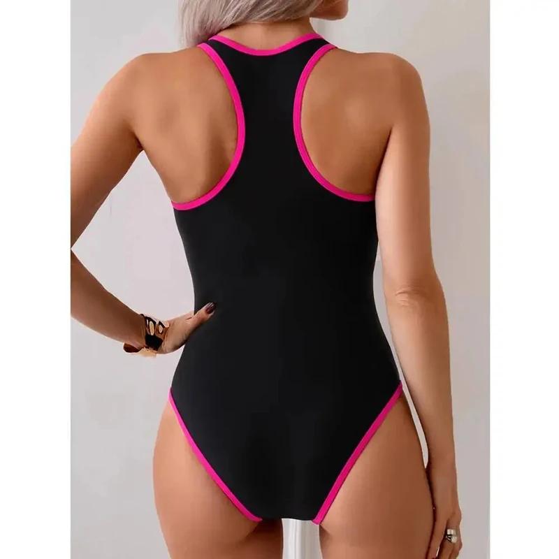 Maillot de bain une pièce femme sexy grande taille fermé sport piscine plage collection