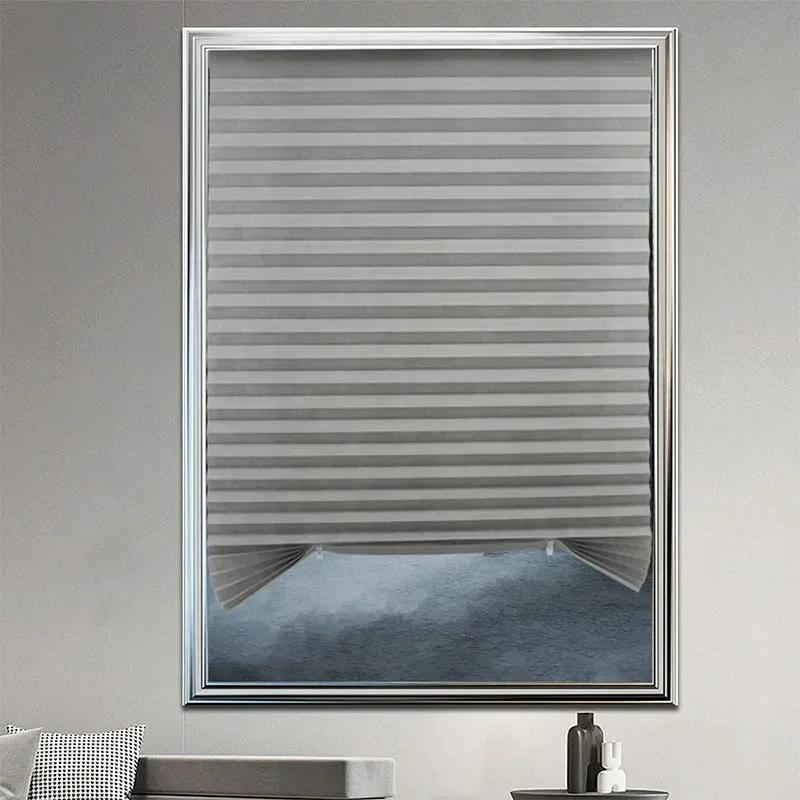 Store occultant pour fenêtre, stores plissés, abat-jour sans fil, filtrage de la lumière, pour salle