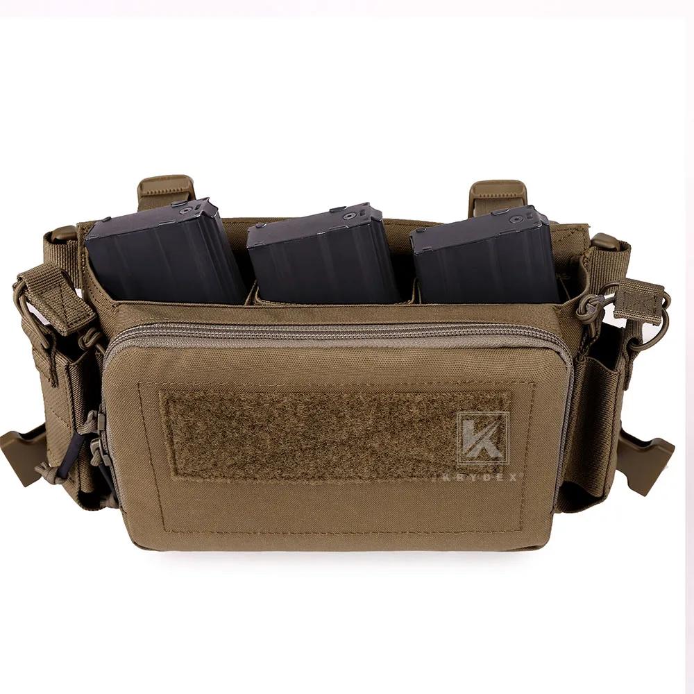 KRYDEX tactique élastique 5.56 Triple Double Magazine insérer 7.62 pochette magnétique pour D3CR pla