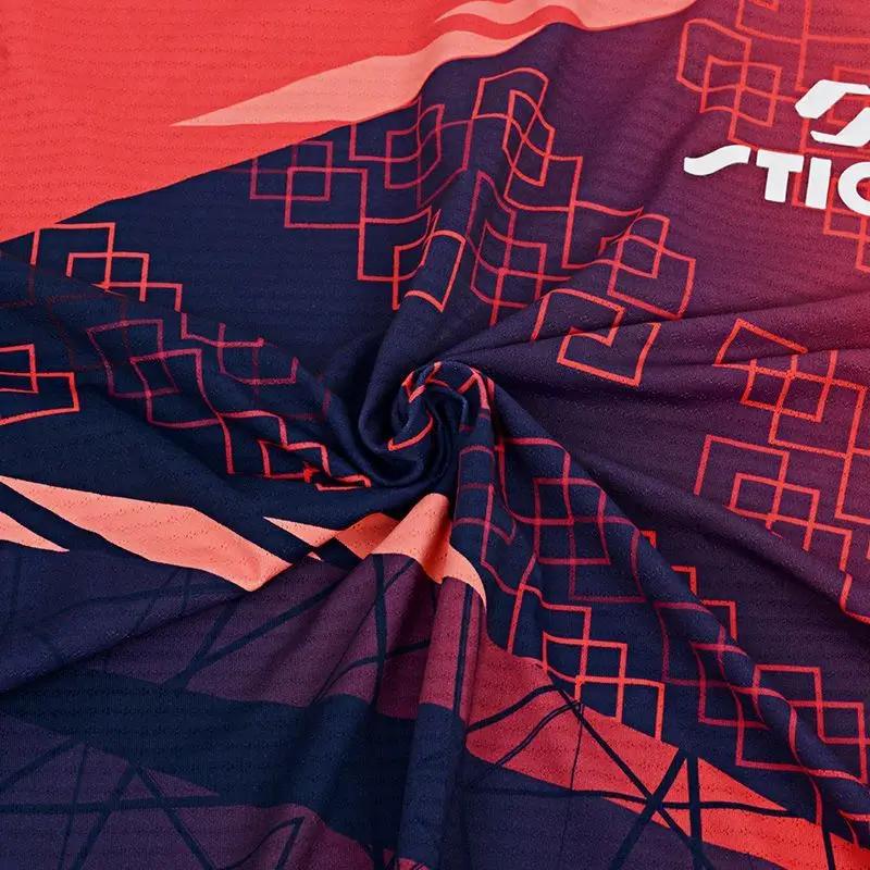 STIGA – haut de Tennis de Table pour hommes et femmes, imprimé dégradé, vêtements de sport à manches