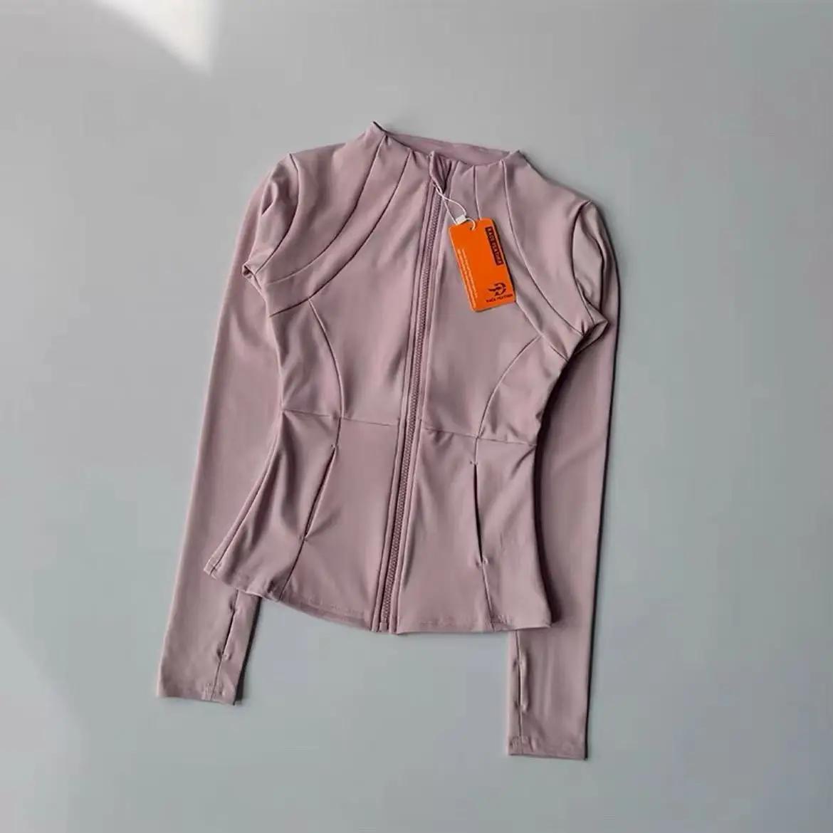 Nouveaux vêtements de yoga pour femmes, vestes de yoga polyvalentes à manches longues pour course à