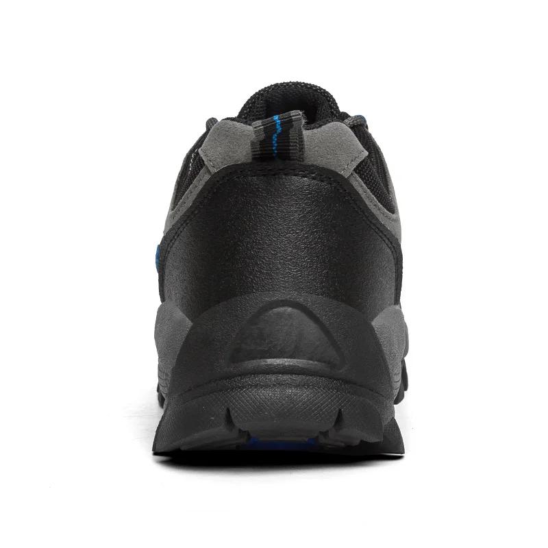 Chaussures de randonnée pour hommes, résistantes à l'usure, en cuir et maille, respirantes, pour la