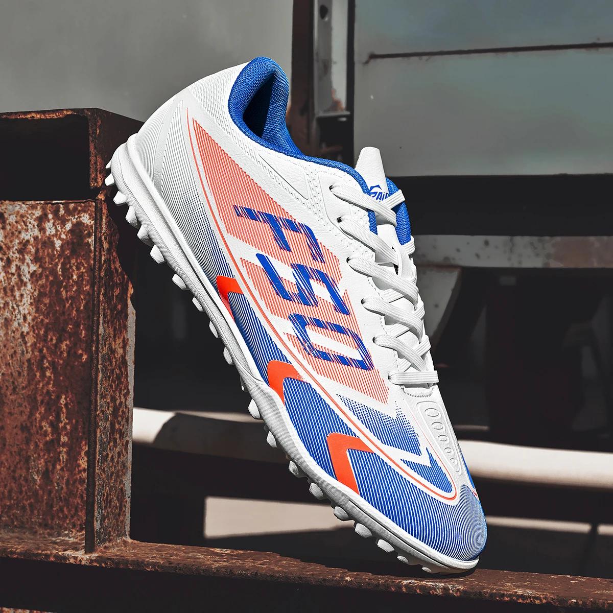 Chaussures de football pour hommes, chaussures de sport TF pour adultes, chaussures de football légè