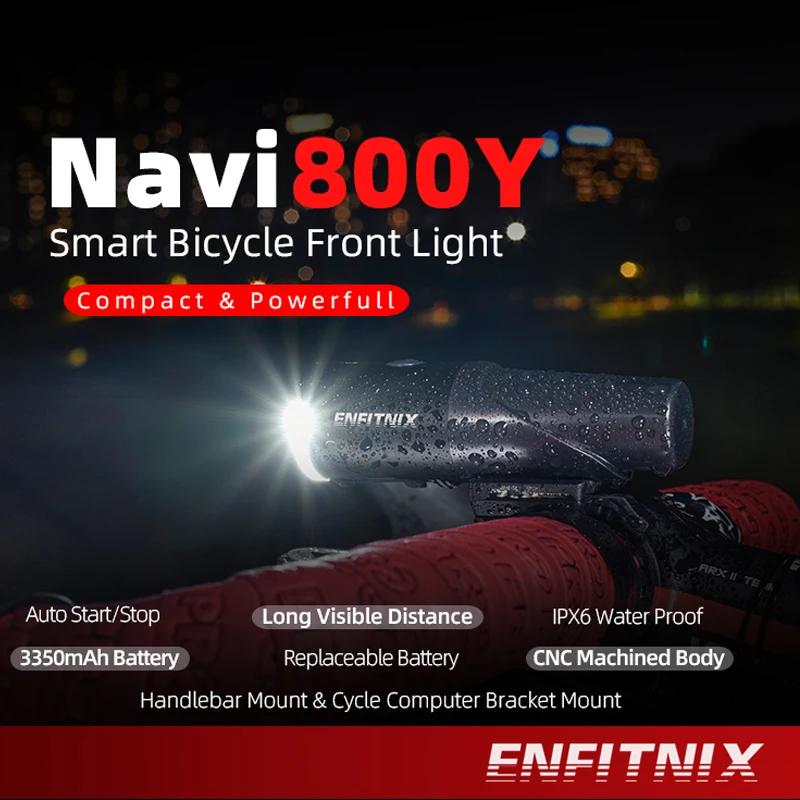 Phares intelligents pour vélo Enfitnix Navi800Y, phares intelligents pour vélo de route et VTT, char