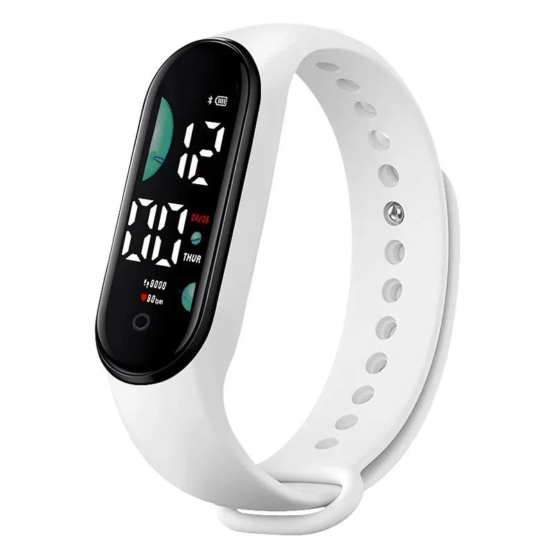 Montre de sport électronique LED montre-Bracelet numérique pour femmes mode décontracté Simple Silic
