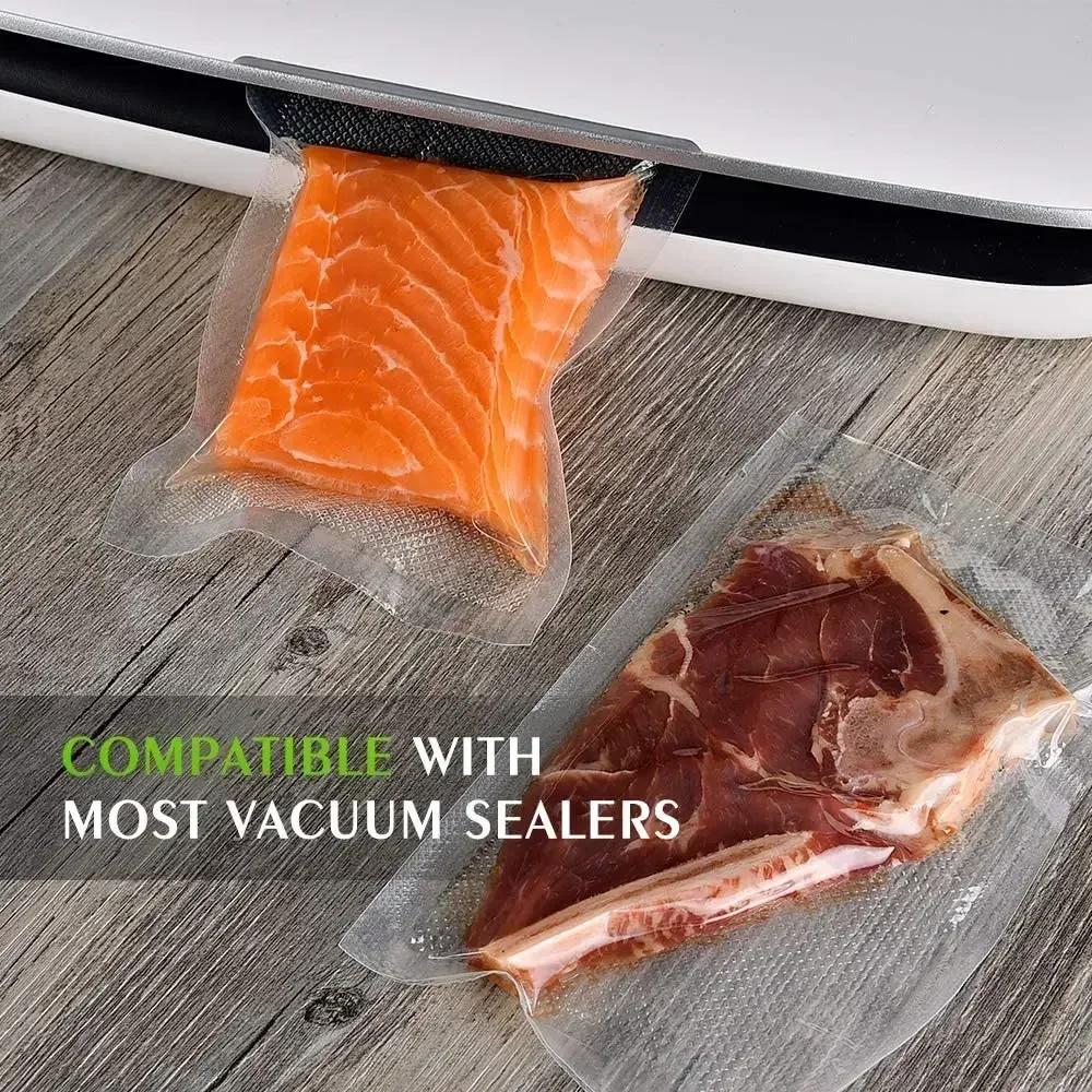 Sacs de scellage sous vide en plastique sans BPA, 50 pièces/lot, sac scellé pour la conservation des