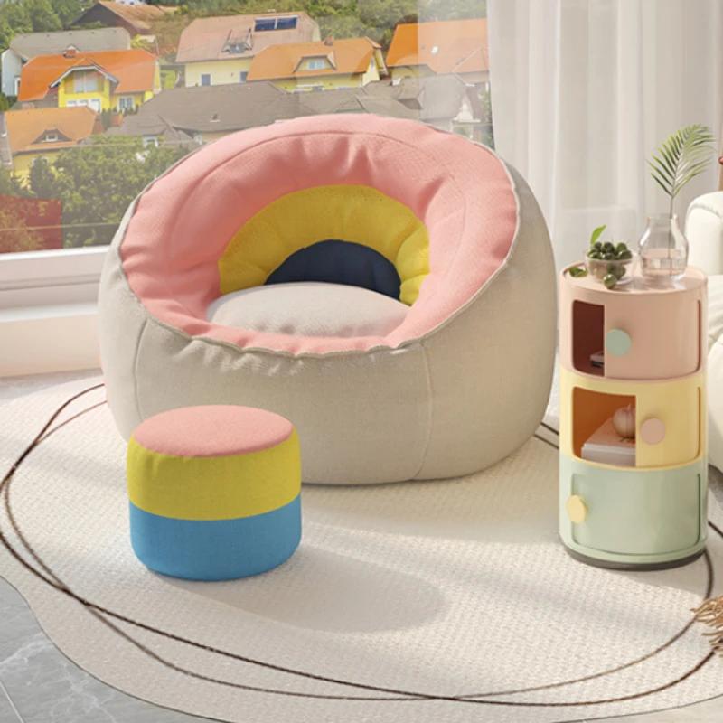Canapés de salon mignons, loisirs, dortoir, concepteur, sac de haricot arrière, créatif, balcon, vil