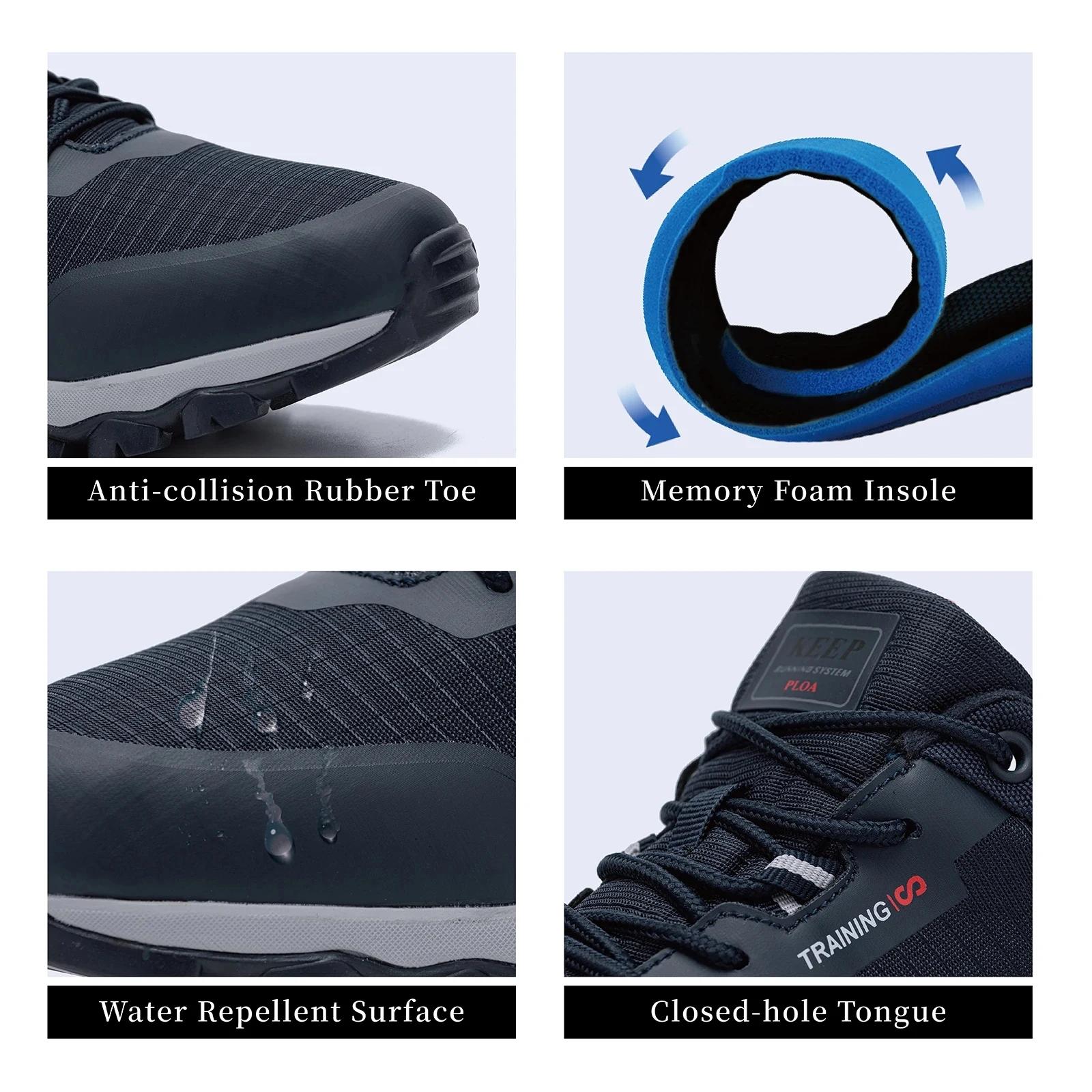 Baasploa-Baskets de randonnée légères et imperméables pour hommes, chaussures de marche, extérieur,