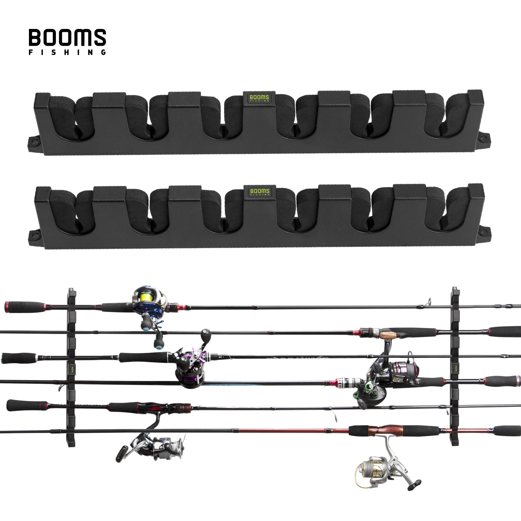 Booms Fishing WV5 support horizontal à 6 tiges support de canne à pêche outil de stockage de poteau