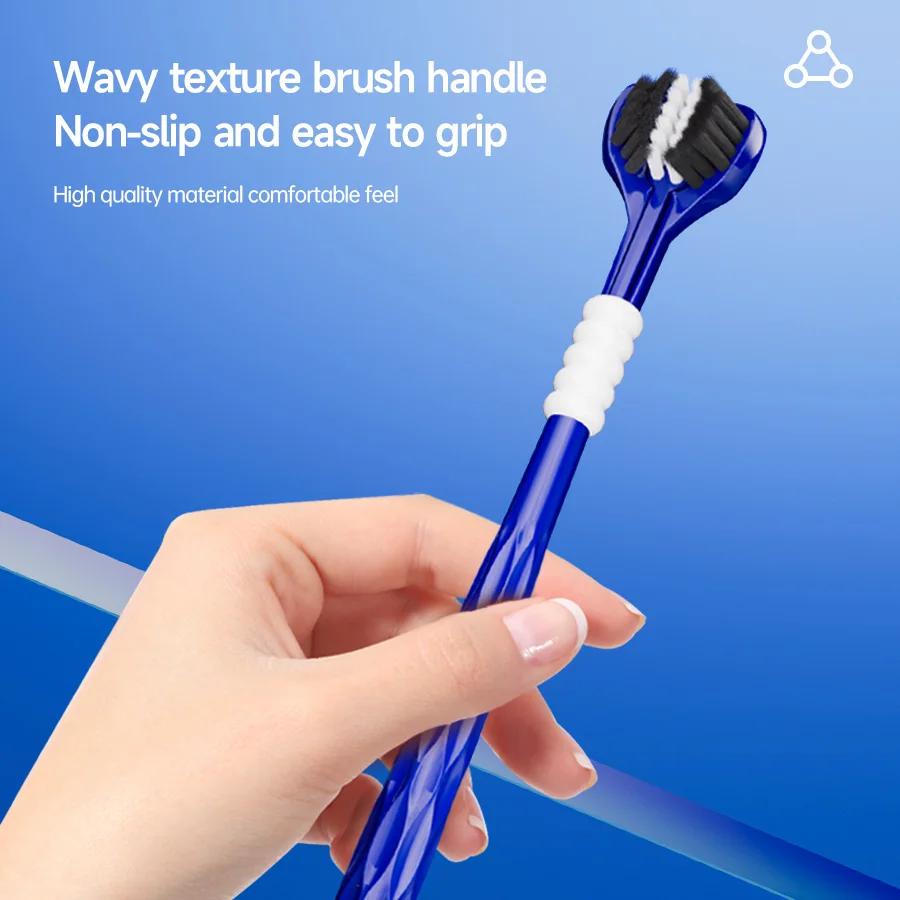 Brosse à dents manuelle 3D 6 pièces brosse à dents souple en forme de U à trois côtés pour le nettoy