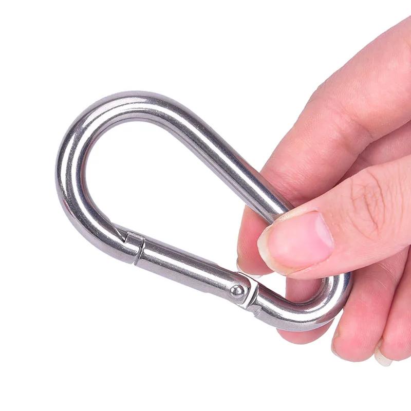Mousqueton à ressort multifonctionnel en acier inoxydable 304, M4 M5 M6 M7 M8, crochet à anneau de v