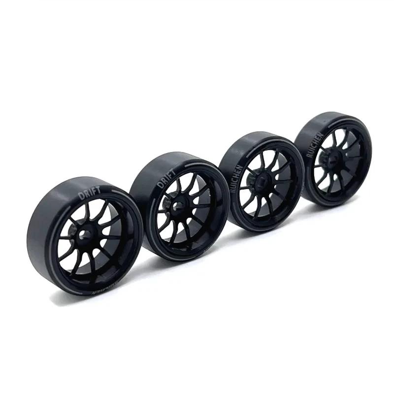 Moyeu de roue en métal et pneu avec Logo de dessin pour HGD1 MINI-Q MINI-D MINI-Z DRZ 1/28 Wltoys 28