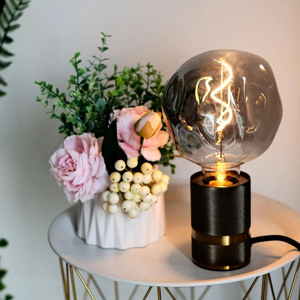 TIANFAN-Ampoule LED vintage Edison G125, grande pierre de forme spéciale, 4W, variable, 110V, 220V,