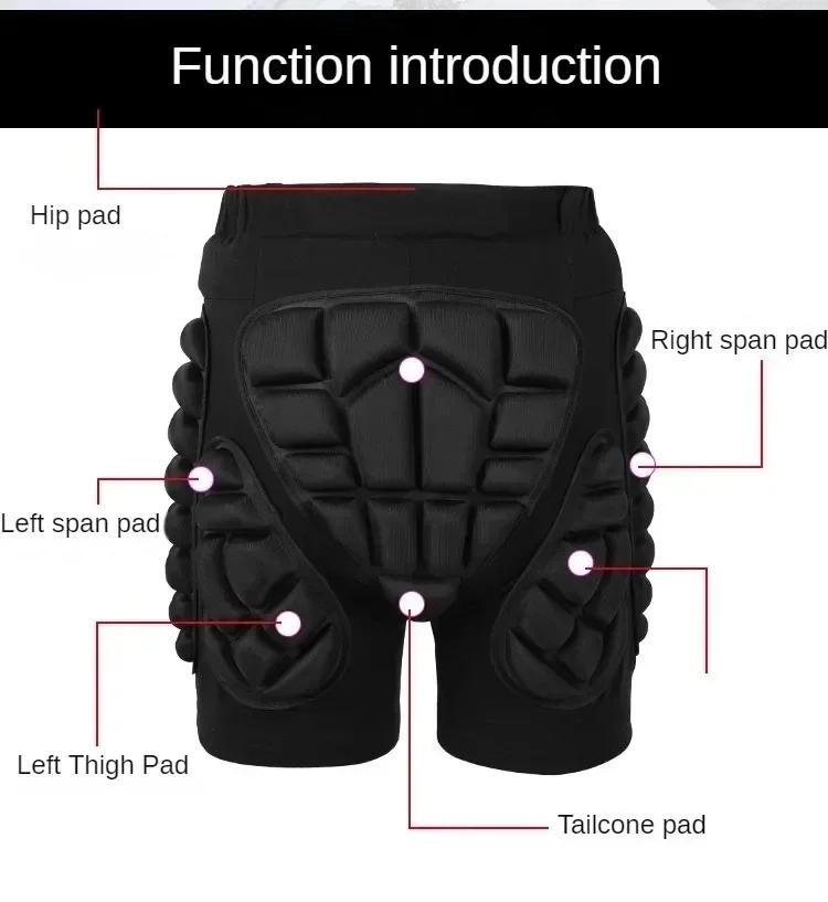 Shorts de protection pour enfants pour sports de plein air, ski, snowboard, roller, avec rembourrage