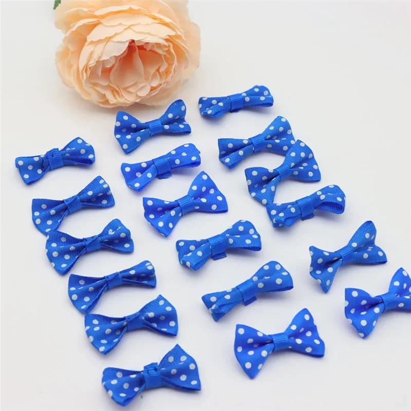50/100 pièces taille 2cm x 3.5cm mini nœud à pois taille nœud papillon vêtements bricolage accessoir