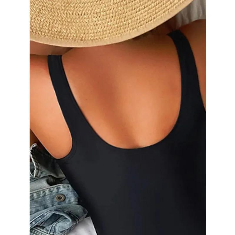 Maillot de bain une pièce imprimé sexy - Body push up fermé femmes plage piscine 2025