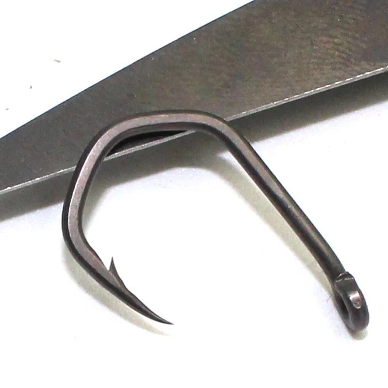 Hameçons de pêche à la carpe, 20 pièces, crochets à griffes, revêtement en PTFE, hameçons à yeux en