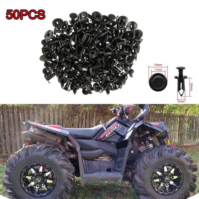 Rivets en plastique pour ATV UTV, 50 pièces, rivets de carrosserie 7661855 293105230 pour Polaris Sp