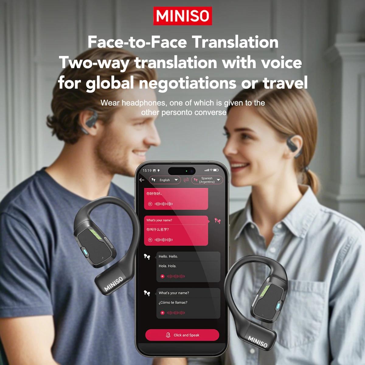 Traducteur écouteur MINISO M98 AI casque sans fil bureau Chat casque ASMR casque bricolage APP AI ca