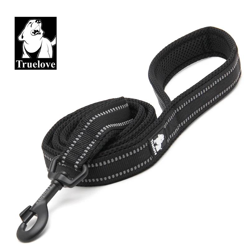 Truelove – laisse en Nylon pour chien, maille souple, Double détresse, course à pied, réfléchissante