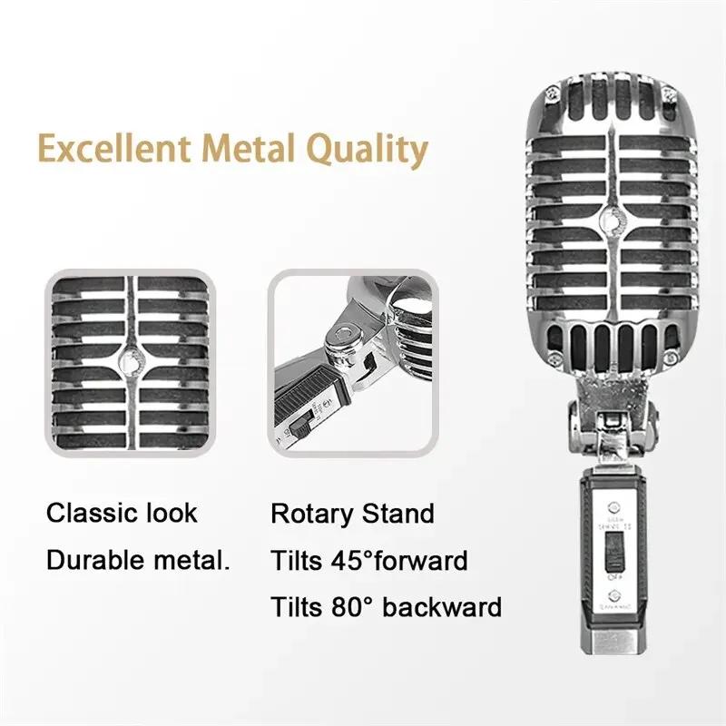Support universel pour Live Performance Karaoké Microphone en métal vintage pour 55SH Classic Dynami