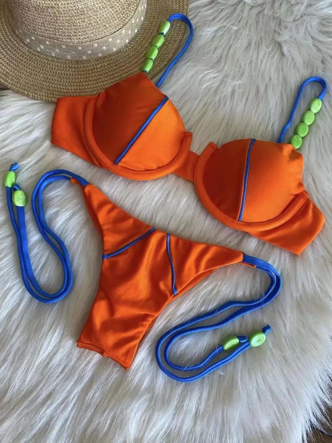 RUOTONGSEPT nouveau Sexy Push up Bikini ensemble maillot de bain femmes taille basse maillots de bai