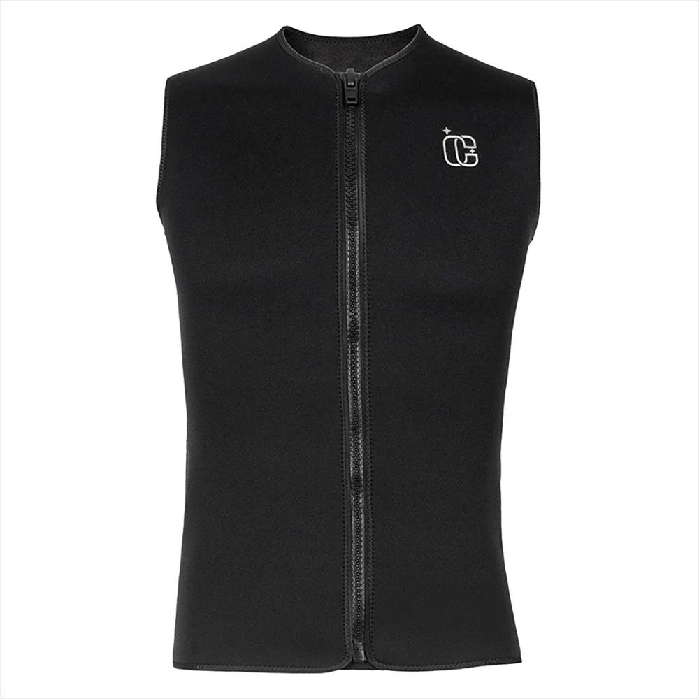 3mm hommes femmes plongée surf gilet néoprène sans manches velours costume kayak plongée en apnée na