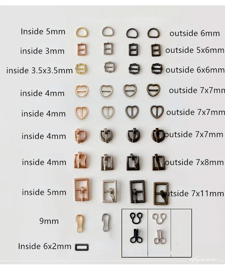 Mini boutons pour bricolage de vêtements de poupée, 20 pièces, sac en jean, boucles métalliques, vêt