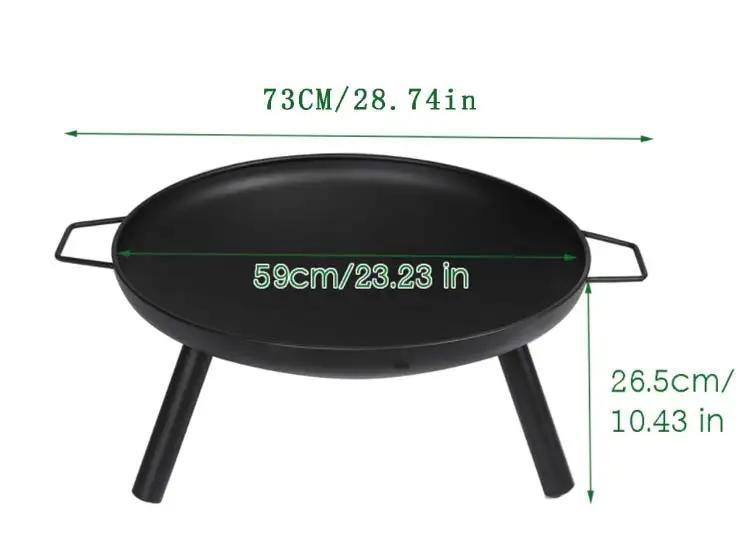 Cheminée portable unique, foyer pour barbecue, poêle circulaire et facile à installer