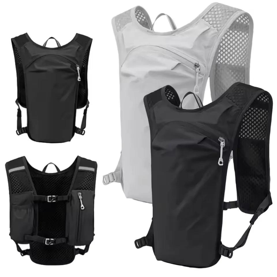 Nouveau gilet de rangement de bouteille d'eau courante gilet de course léger sac de poitrine d'eau d