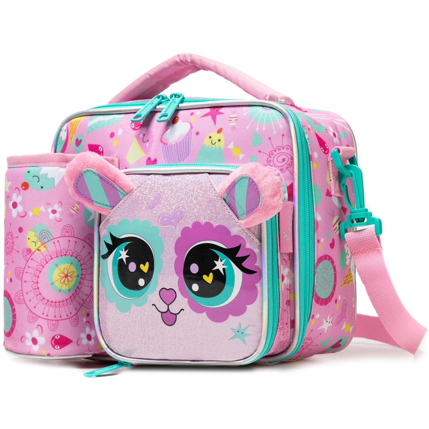 Boîte à déjeuner pour enfants, ensemble de sacs de repas, sac à déjeuner lavable et sac étanche réut