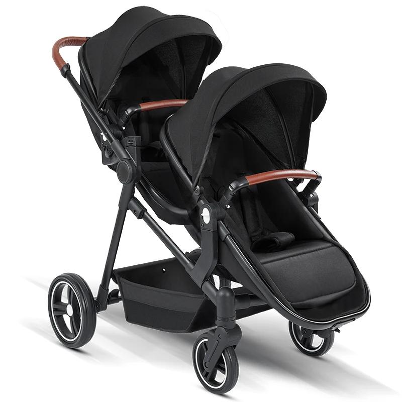 Nouvelle poussette Double légère pliable, Double siège, Portable, multifonctionnelle, peut être pris