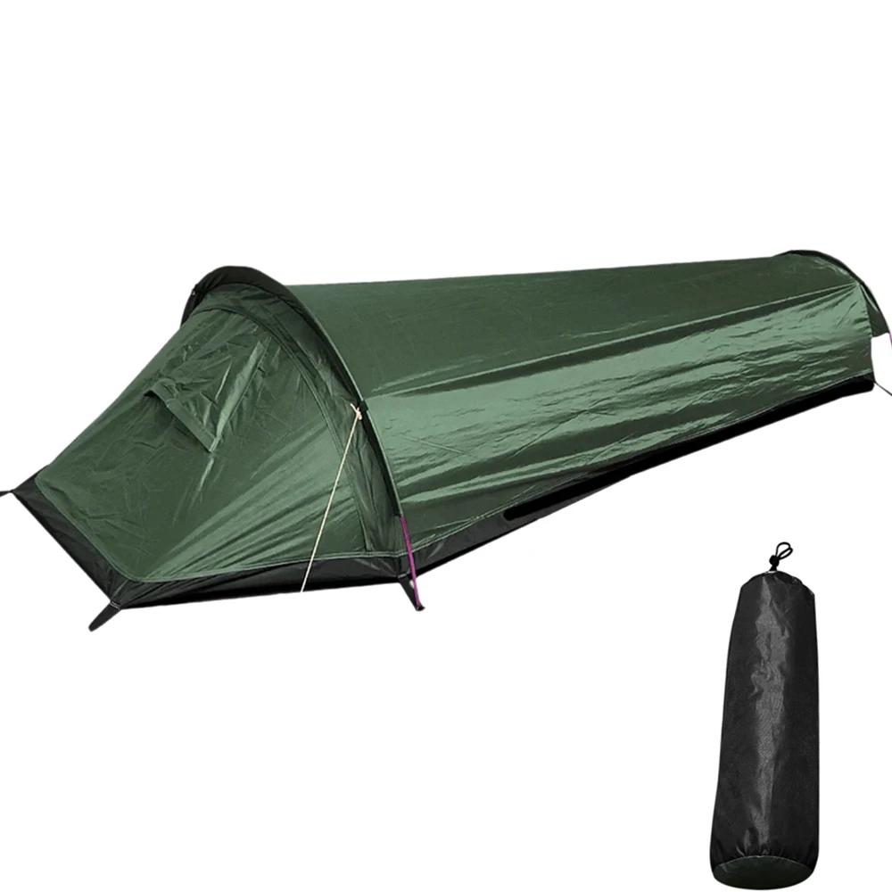 Tente de randonnée en plein air, sac de couchage de camping, imperméable, légère, simple, hypothèque