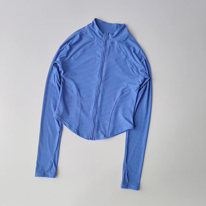 Manteau de sport ajusté femme - Veste élastique à séchage rapide pour yoga fitness et extérieur automne