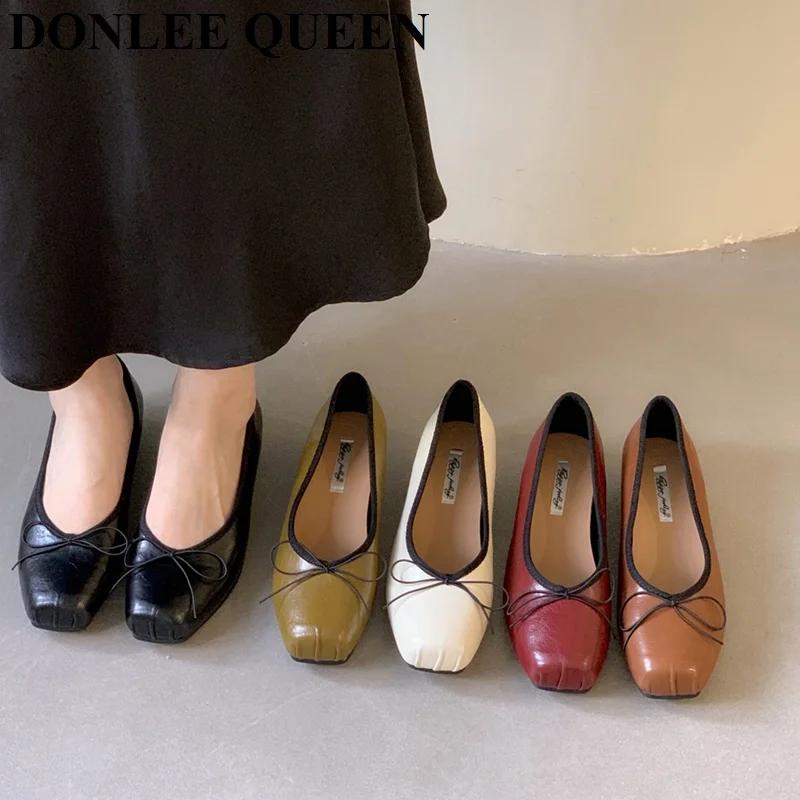 Mocassin de Ballet Plissé avec Nministériels d pour Femme, Chaussures de Ballerine Plates, Mocassin