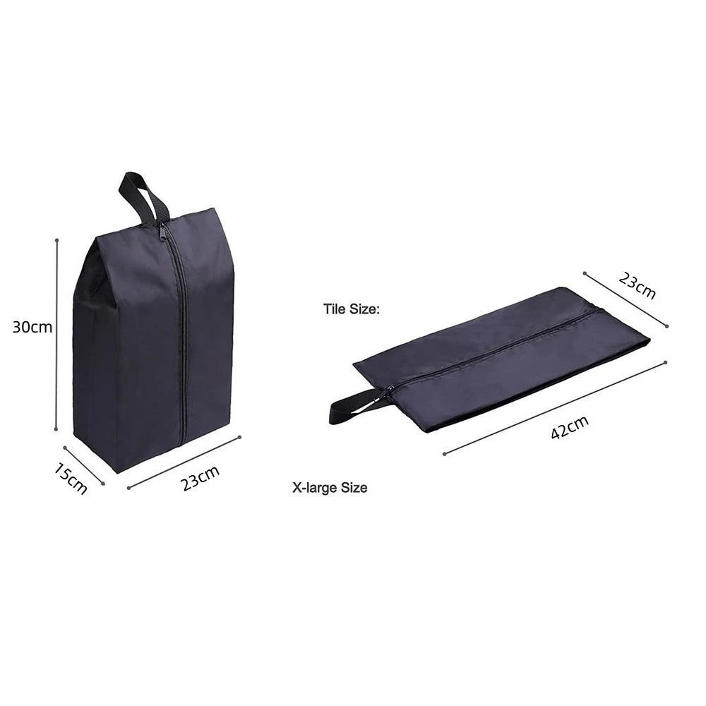 Sacs de rangement de chaussures imperméables portables en Nylon, 2 ou 4 paquets, avec fermeture à gl