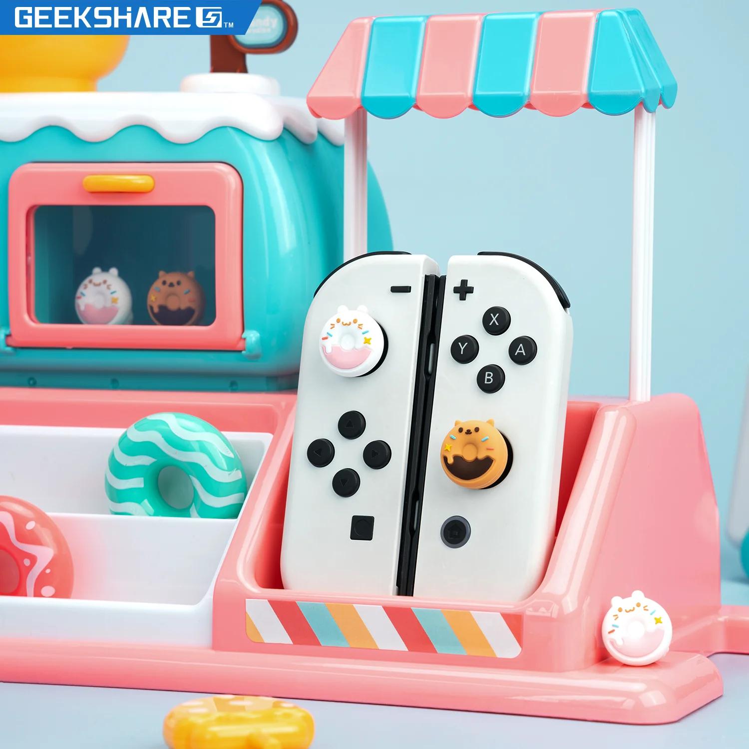 Super mignon Silicone souple Joycon pouce bâton poignée capuchon Joystick couverture pour interrupte