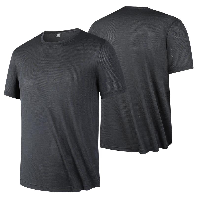 Mode d'été fitness style respirant décontracté hommes à manches courtes T-shirt en plein air course