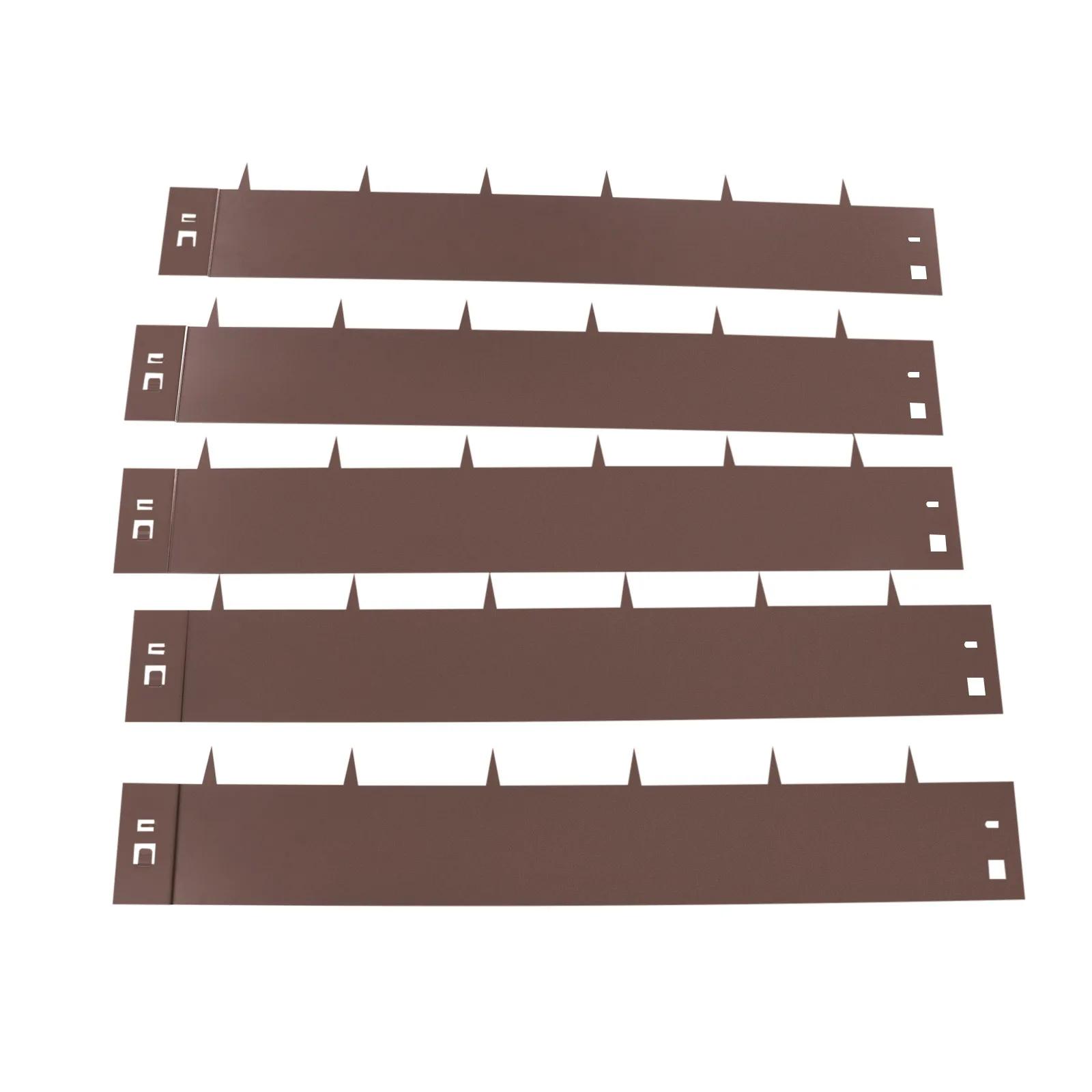 Kit de Bordure de Pelouse en Acier de 5x39 Pouces, Bordure de Jardin en Métal, Bordure de Pelouse po