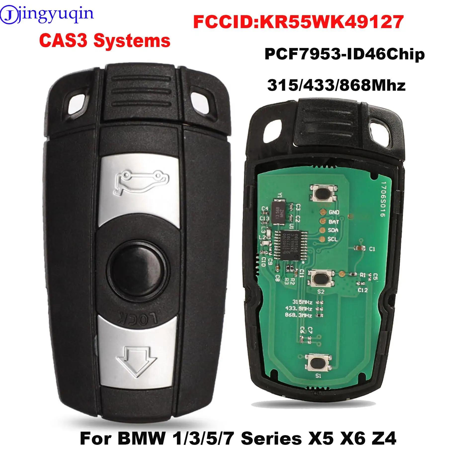 Jingyuqin – clé intelligente à distance de voiture, 315/433/868Mhz, pour BMW série 1/3/5/7 X5 X6 Z4