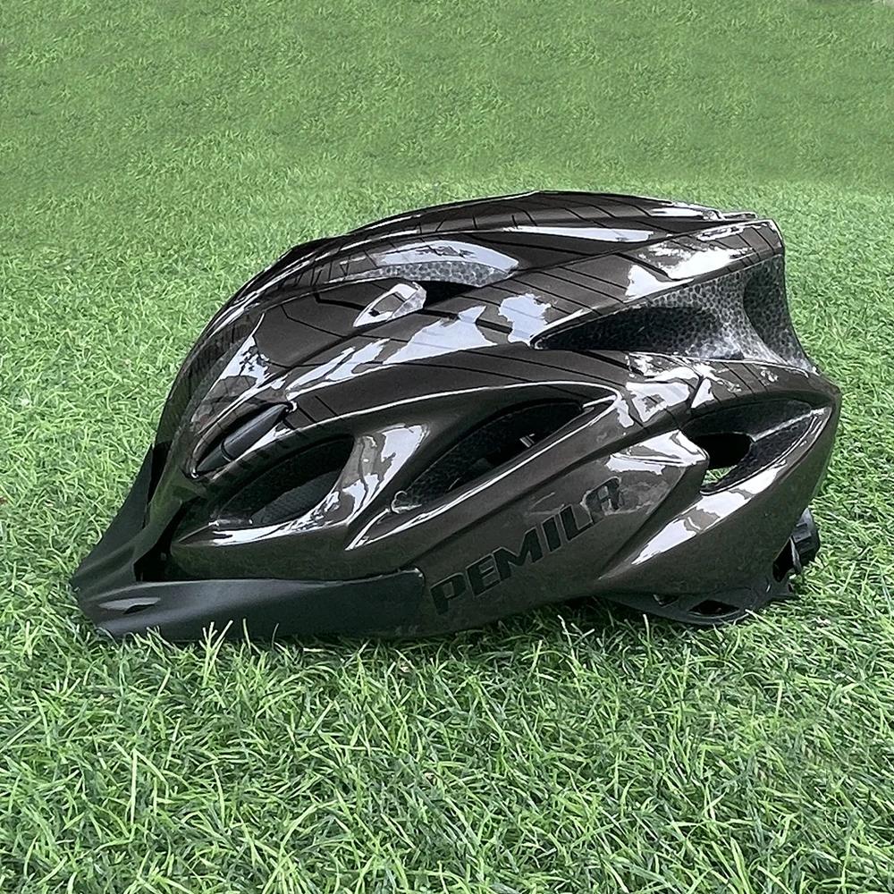 Casque de vélo de montagne ultraléger à rayures avec pare-soleil, casque de vélo VTT DH, sports de p