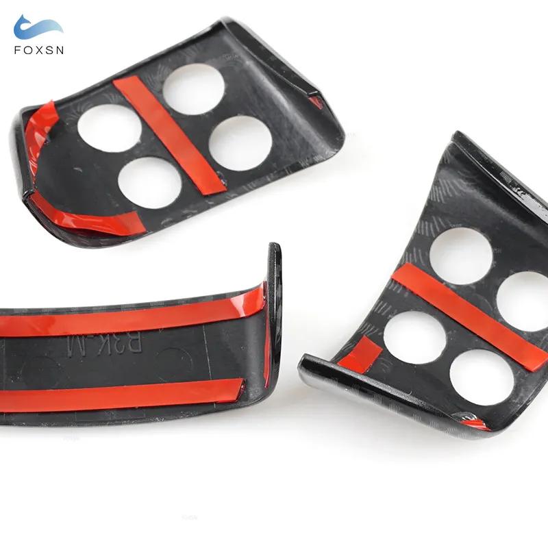 Pour VW Golf 5 MK5 Passat B6 Jetta MK5 Tiguan ABS Texture en Fiber de carbone intérieur panneau de v