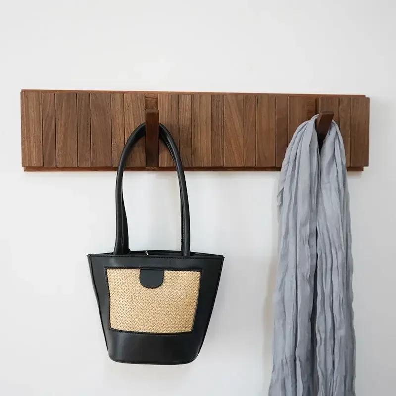 Brochure murale T1 avec crochet, porte-vêtements nordiques, piano prédire, étagères à manteaux, cint