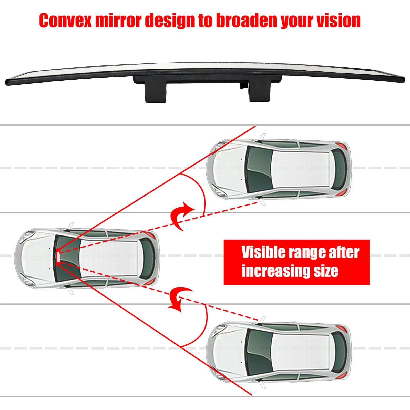Rétroviseur de voiture grand angle, 300mm, 12 ", 270mm, 11.6", large courbe convexe, rétroviseur int
