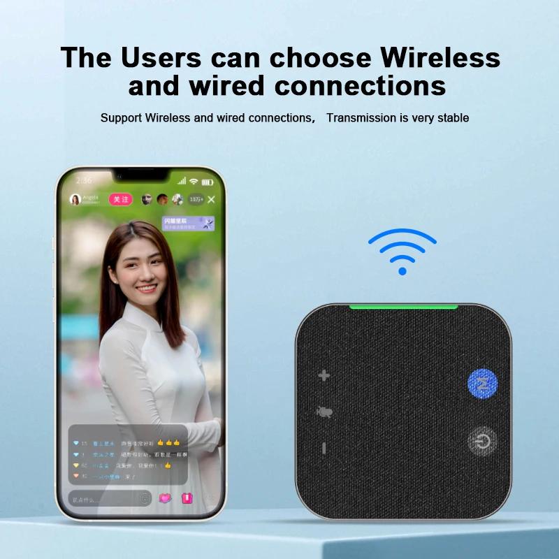 Eppfun-Haut-parleur Bluetooth avec micro, microphone de conférence à couverture vocale à 360 °, amél