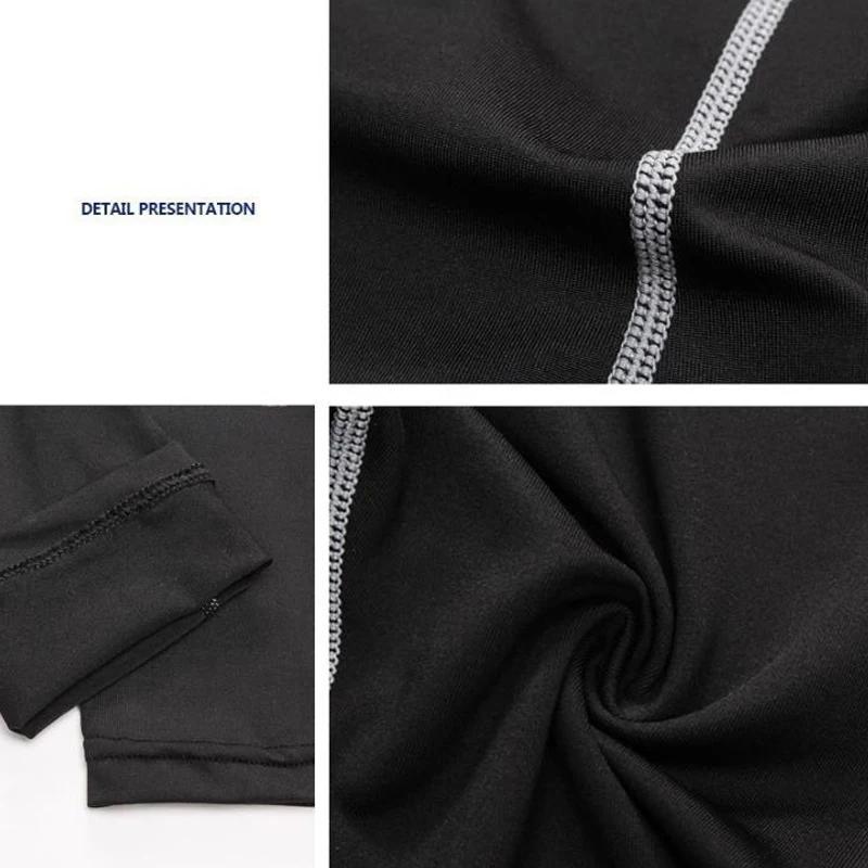 Leggings de football et de basket-ball pour hommes, entraînement à haute élasticité, fitness sportif
